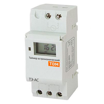 Таймер электронный астрономический ТЭ-АС 16А-DIN TDM SQ1503-0023 - Электрика, НВА - Реле, автоматизация и управление - Таймеры - . Магазин оборудования для автономного и резервного электропитания Ekosolar.ru в Владикавказе