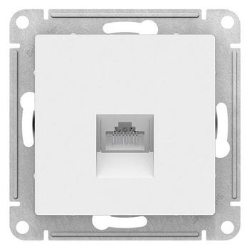 Розетка компьютерная SE AtlasDesign RJ45, белая механизм - Электрика, НВА - Выключатели и розетки - Розетки - . Магазин оборудования для автономного и резервного электропитания Ekosolar.ru в Владикавказе