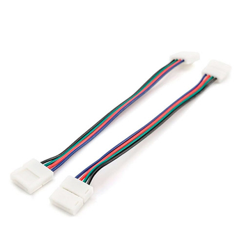 Комплект коннекторов Apeyron Electrics 09-12 (2 клипсы с проводами) для RGB-светодиодной ленты 12В IP20 10 мм - Светильники - Cветодиодные ленты - . Магазин оборудования для автономного и резервного электропитания Ekosolar.ru в Владикавказе