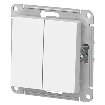 Выключатель Schneider Electric AtlasDesign 2-клавишный сх.5, 10АХ, белый, механизм - Электрика, НВА - Выключатели и розетки - Выключатели - . Магазин оборудования для автономного и резервного электропитания Ekosolar.ru в Владикавказе