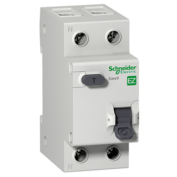 Дифференциальный автоматический выключатель Schneider Electric EASY 9 1P+N 32А 30мА C AC 4,5 кА - Электрика, НВА - Модульное оборудование - Дифференциальные автоматы - . Магазин оборудования для автономного и резервного электропитания Ekosolar.ru в Владикавказе