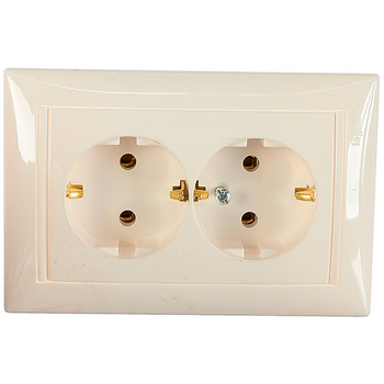 Розетка Legrand Valena 2X2К+З в сборе белая - Электрика, НВА - Выключатели и розетки - Розетки - . Магазин оборудования для автономного и резервного электропитания Ekosolar.ru в Владикавказе