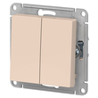 Переключатель Schneider Electric AtlasDesign 2-клавишный сх.6, 10АХ, бежевый механизм - Электрика, НВА - Выключатели и розетки - Выключатели - . Магазин оборудования для автономного и резервного электропитания Ekosolar.ru в Владикавказе
