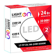 Светильник LightPhenomenON Downlightt LT-TP-DL-06-24W-6500K встраиваемый круглый Ф174 LED с выносным драйвером - Светильники - Светильники DOWNLIGHT - . Магазин оборудования для автономного и резервного электропитания Ekosolar.ru в Владикавказе
