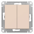 Выключатель Schneider Electric AtlasDesign 2-клавишный сх.5, 10АХ, бежевый, механизм - Электрика, НВА - Выключатели и розетки - Выключатели - . Магазин оборудования для автономного и резервного электропитания Ekosolar.ru в Владикавказе